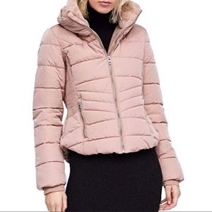 Zara Lightweight Dusty Puffer Jacket Sz S